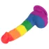 Lovetoy Prider - realistični dildo - silikonski - 19 cm - mavrični