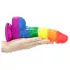 Lovetoy Prider - realistični dildo - silikonski - 19 cm - mavrični
