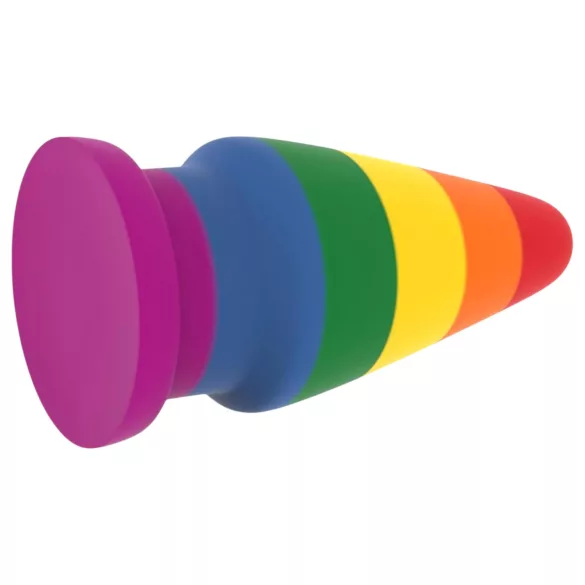 Lovetoy Prider - analni čep za razširjanje - 15 cm mavrični