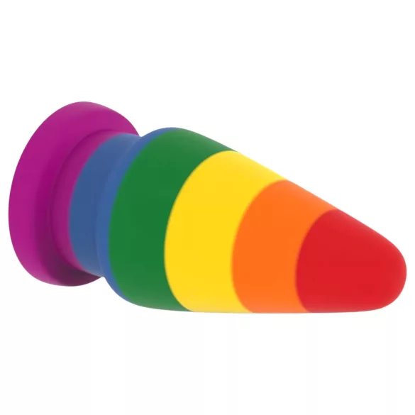 Lovetoy Prider - analni čep za razširjanje - 15 cm mavrični