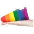 Lovetoy Prider - analni čep za razširjanje - 15 cm mavrični