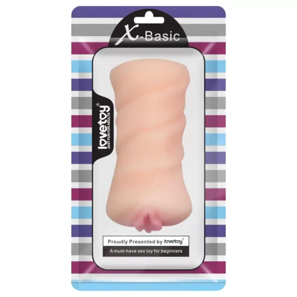 Lovetoy X-Basic - umetna vagina masturbator (barva kože)