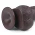 Lovetoy - dildo z dvojnim slojem - 23 cm - rjava