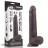 Lovetoy - dildo z dvojnim slojem - 23 cm - rjava