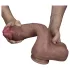 Lovetoy Nature Cock - realistični dildo - dvojna plast - 26 cm - nevtralna barva