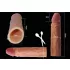 Lovetoy Pleasure X-tender - penis tulec - podaljšek - 19 cm - naravna barva
