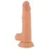 Mr. Rude - realistični dildo s priseskom - 19 cm - natur