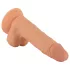 Mr. Rude - realistični dildo s priseskom - 19 cm - natur