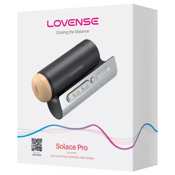 Lovense Solace Pro - aplikacijsko voden masturbator za moške (črn)