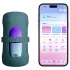 Lovense Gush 2 - aplikacijsko upravljan vibrator za glavico penisa (turkizen)