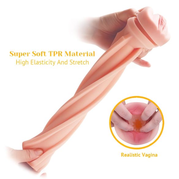 Tracy's Dog - masturbator v obliki realistične vagine - črna/naravna