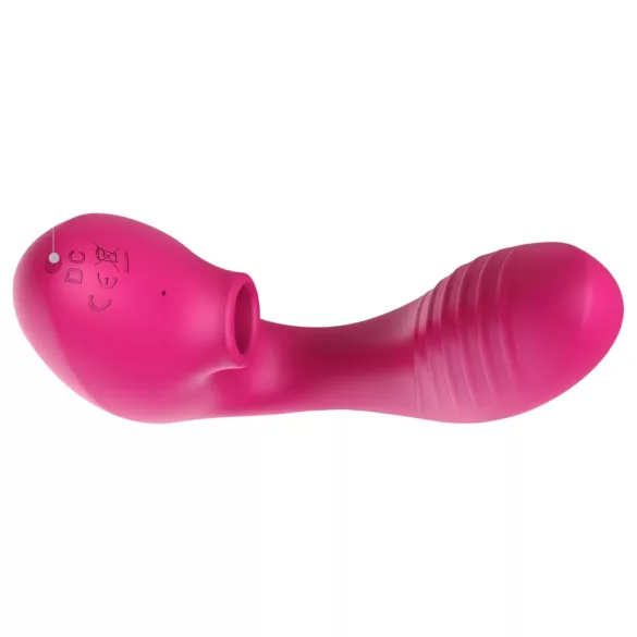 Tracy's Dog 2 - vibrator 2v1 z zračnimi valovi - roza
