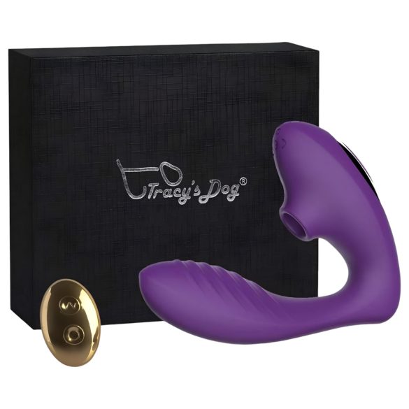 Tracy's Dog 2 - zračni val 2v1 vibrator (vijoličen)