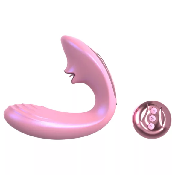 Tracy's Dog OG Lick - vibrator za G-točko in klitoralni stimulator (roza)