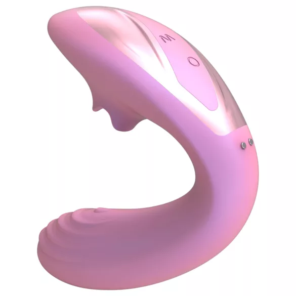 Tracy's Dog OG Lick - vibrator za G-točko in klitoralni stimulator (roza)