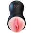 Leopard - ustni in vaginalni vibrator za penis (naravna barva)