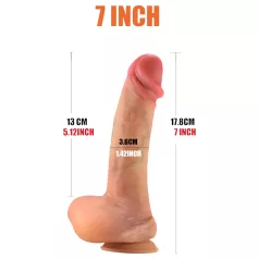 FeelSkin - realistični dildo - naravna barva - 17,8 cm