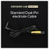 DG-LAB - elektrodni kabel z 2,5 mm jacka na 2 mm zatiče (črn)