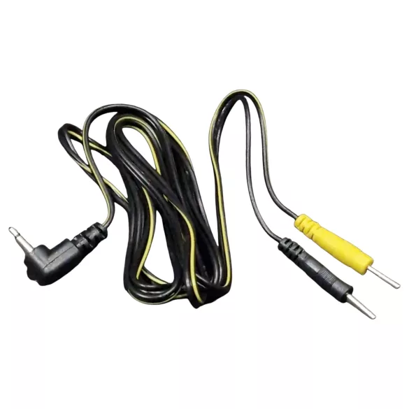 DG-LAB - elektrodni kabel z 2,5 mm jacka na 2 mm zatiče (črn)