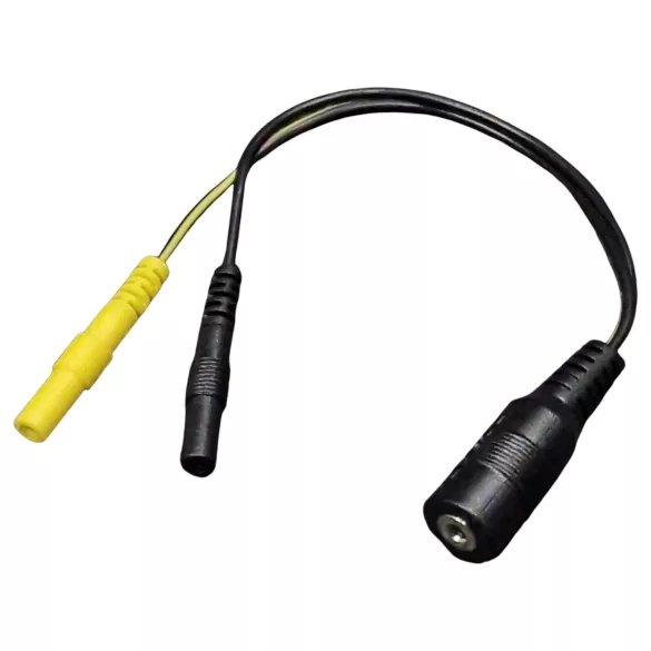DG-LAB - razdelilec elektrod iz 2,5 mm vtiča na 2 mm (črn)