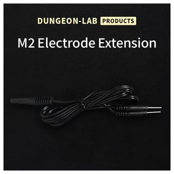 DG-LAB - 2 mm podaljšek in razdelilni kabel za elektrodo (črn)