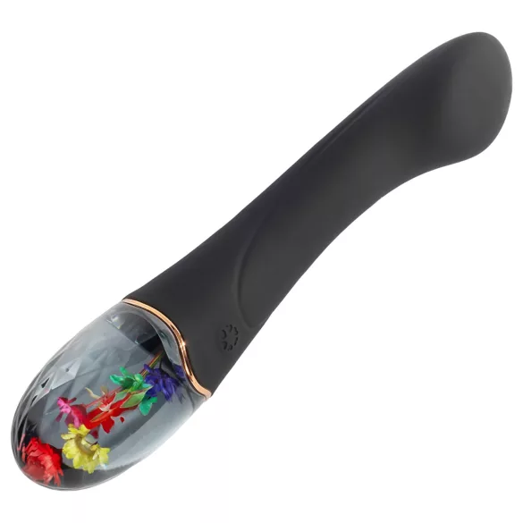 LOVISS Flower Grace - vibrator za točko G (črn)
