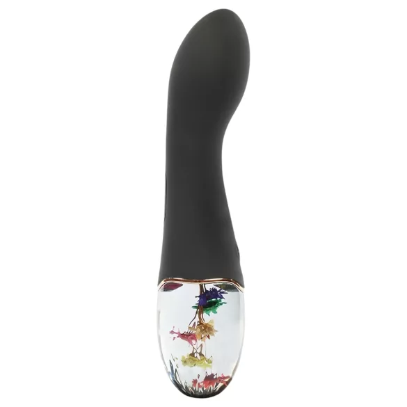LOVISS Flower Amber - vibrator za G-točko (črn)
