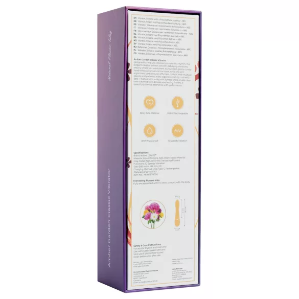 LOVISS Flower Amber - vibrator za G-točko (črn)
