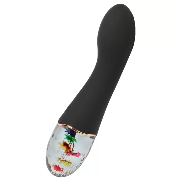 LOVISS Flower Amber - vibrator za G-točko (črn)