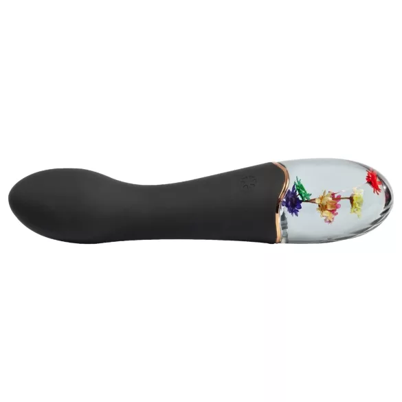 LOVISS Flower Amber - vibrator za G-točko (črn)