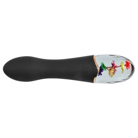 LOVISS Flower Amber - vibrator za G-točko (črn)