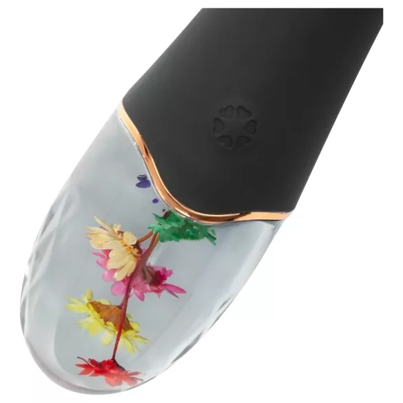 LOVISS Flower Amber - vibrator za G-točko (črn)