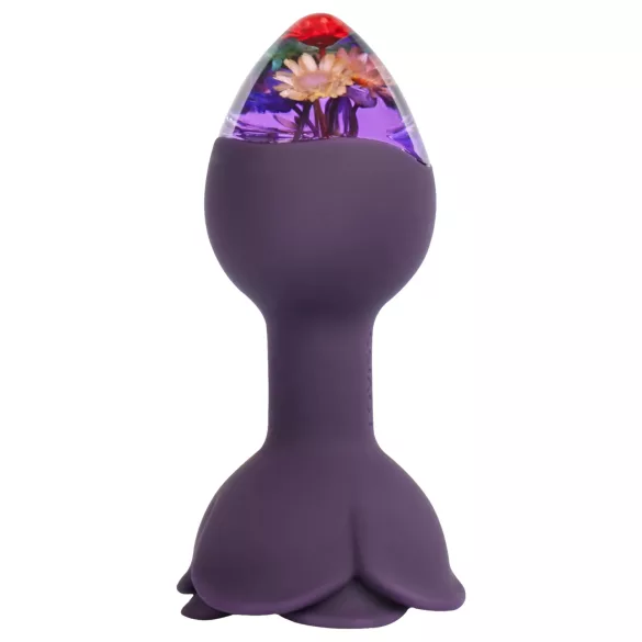 LOVISS Flower - analni vibrator z daljinskim upravljalnikom (vijoličen)