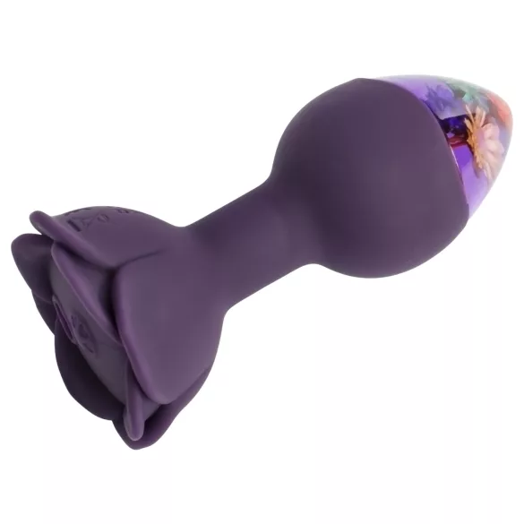 LOVISS Flower - analni vibrator z daljinskim upravljalnikom (vijoličen)