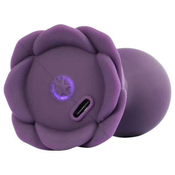 LOVISS Flower - analni vibrator z daljinskim upravljalnikom (vijoličen)