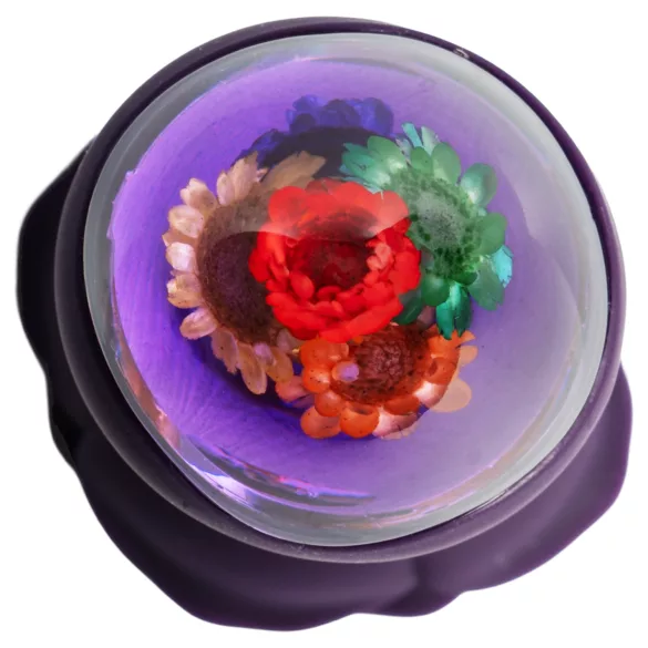 LOVISS Flower - analni vibrator z daljinskim upravljalnikom (vijoličen)