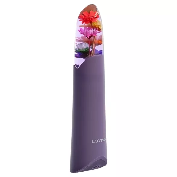 LOVISS Flower - mini palični vibrator (vijoličen)