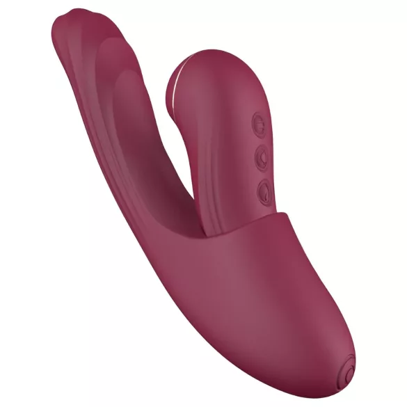 Vibeconnect - vibrator za G-točko in klitoris - 2v1 - rdeč