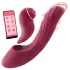 Vibeconnect - vibrator za G-točko in klitoris - 2v1 - rdeč