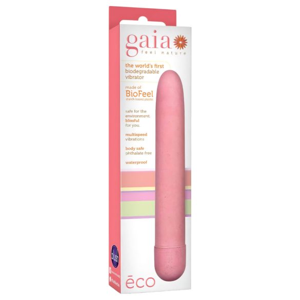 Gaia Eco L - okolju prijazna palčna vibracija (roza) - velika