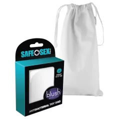   Safe Sex - antibakterijska diskretna torbica za shranjevanje - bela - L