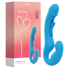   Honey Play Box Harmony Duo - nosljiv stimulator z jezičkom - vibracijski - modra