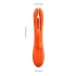Honey Play Box Terri - aplikacijsko voden vibrator s ščetko za klitoris (oranžen)
