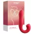 Honey Play Box Joi Thrust 2 - vibrator z izstiskanjem in jezikom - rdeč