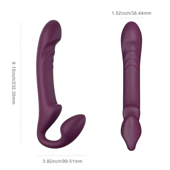 Honey Play Box Bliss - nosljiv vibrator z vrtljivimi kroglicami - vijoličen