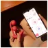 Honey Play Box Melody - aplikacijo vodeni kroglični 2-v-1 vibrator (rdeč)