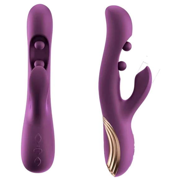 Honey Play Box Gem - aplikacijo upravljani biserni vibrator za točko G in klitoris (vijoličen)