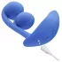 Honey Play Box Melody - aplikacijo upravljan 2-v-1 vibrator z biseri (moder)