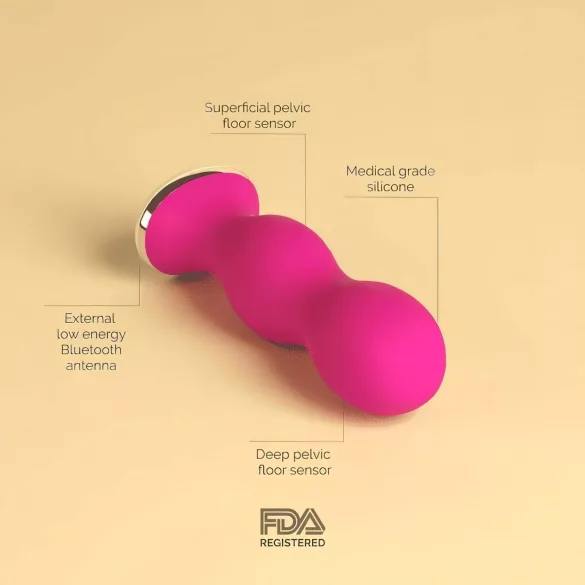 Perifit - Aplikacijo vodene vibracijske gejša kroglice (roza)
