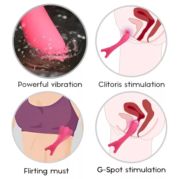Cotoxo Eiffel Finger - vibrator za G-točko - polnjenje - rdeč